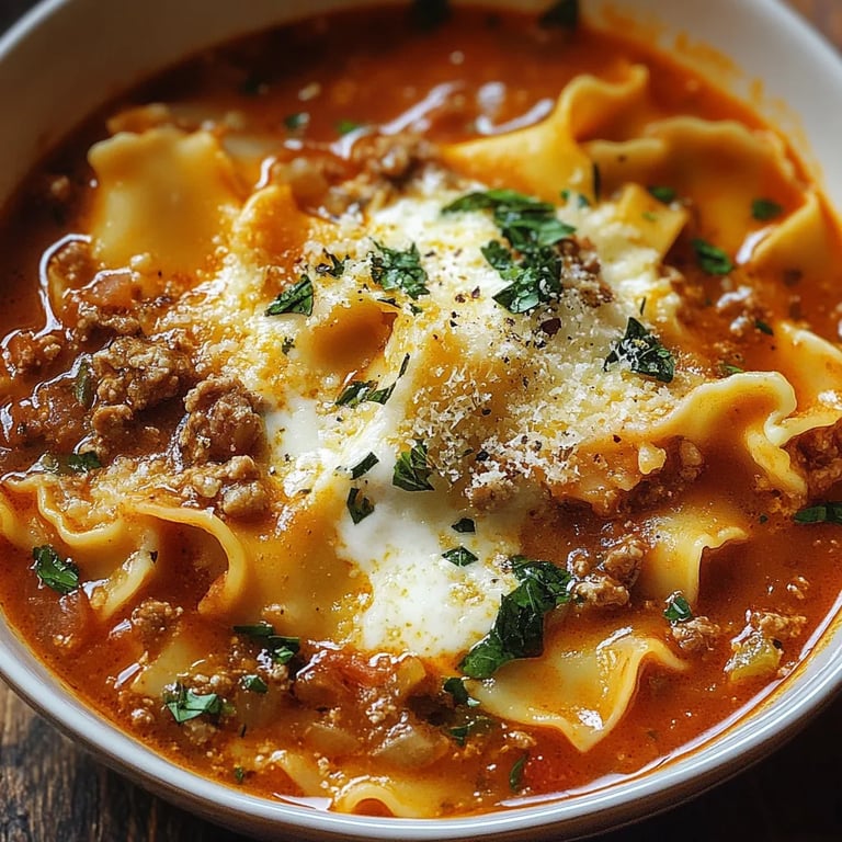 Best Ever One-Pot Lasagna Soup