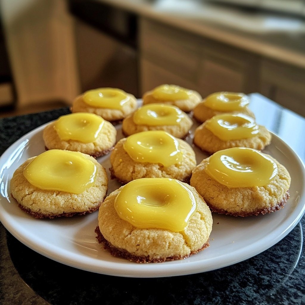 Lemon Zest Thumbprint Cookies