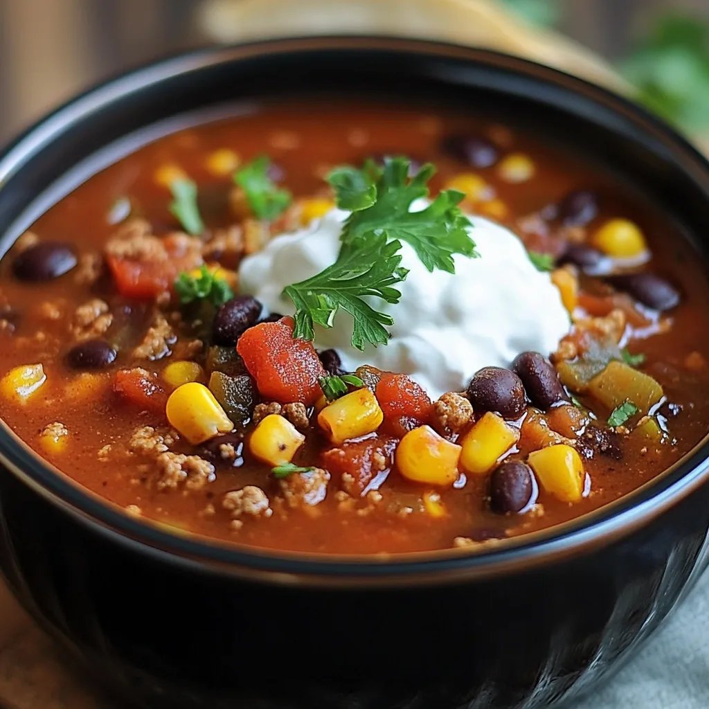 Crockpot Taco Soup