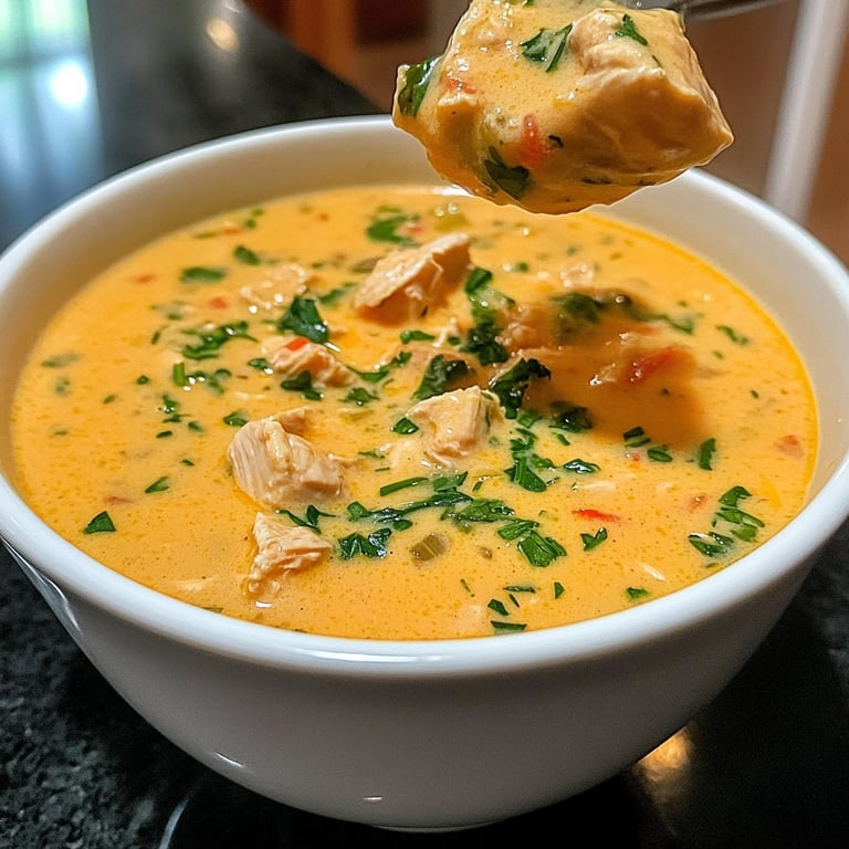 Creamy Chicken Soup with Coconut Milk & Ramen