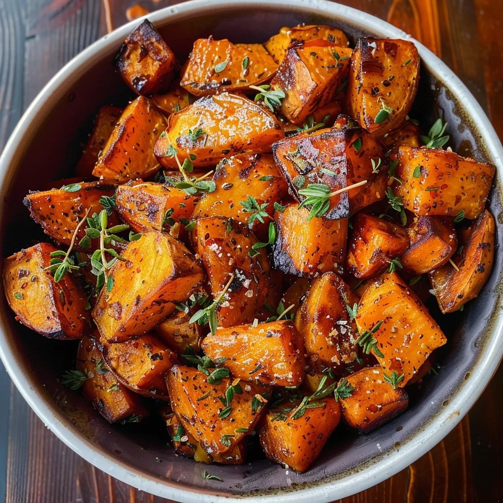 Easy Honey Roasted Sweet Potatoes