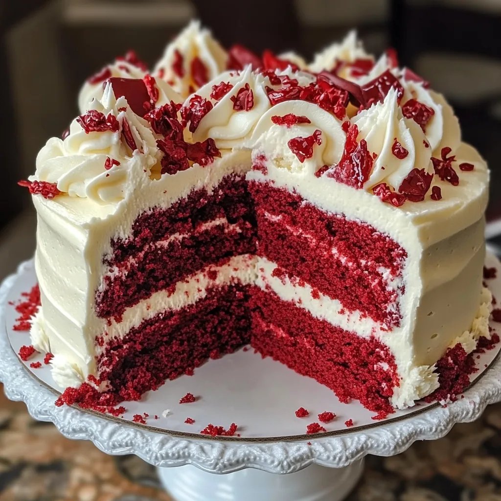 Red Velvet Cake with Extra Icing!