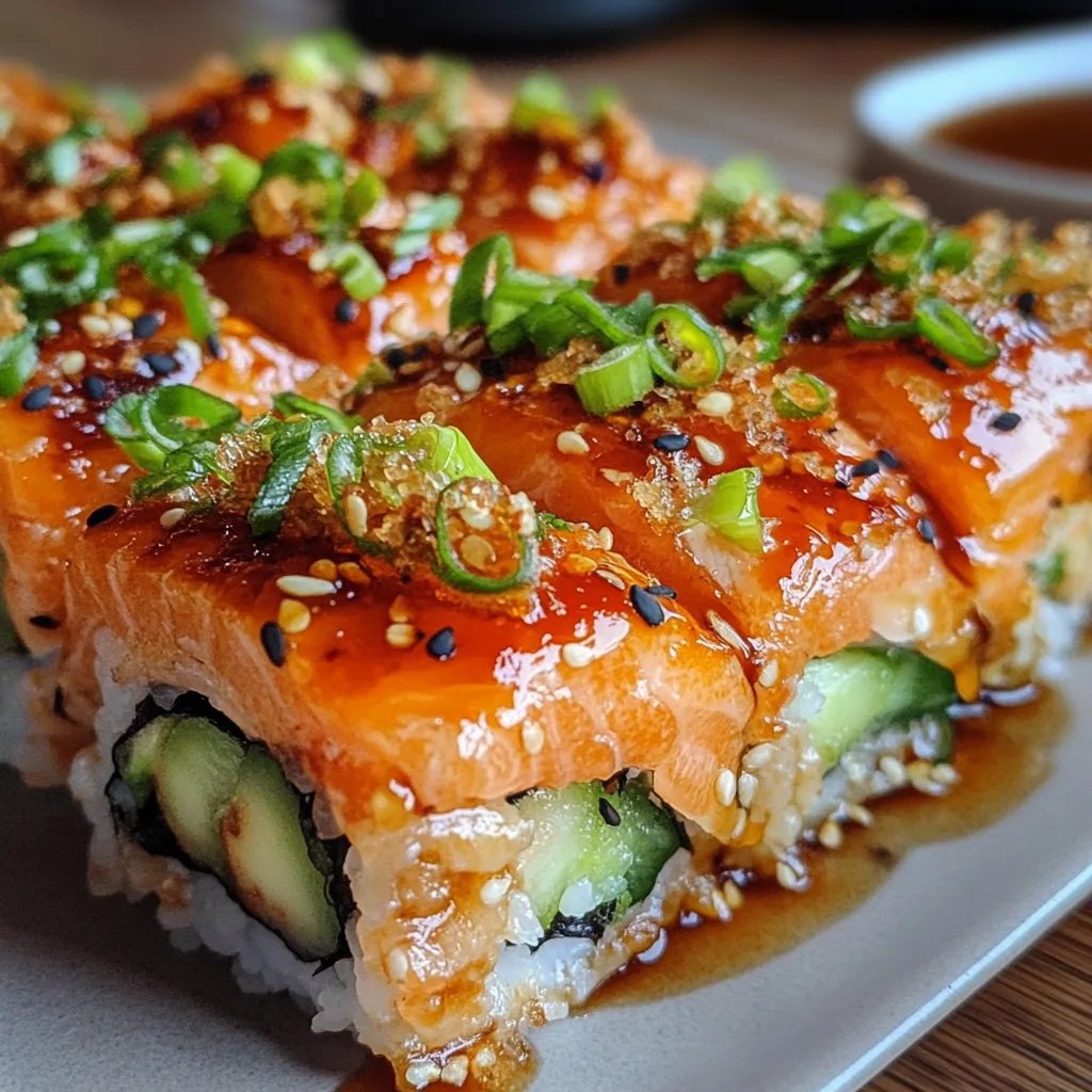 Spicy Salmon Sushi Bake
