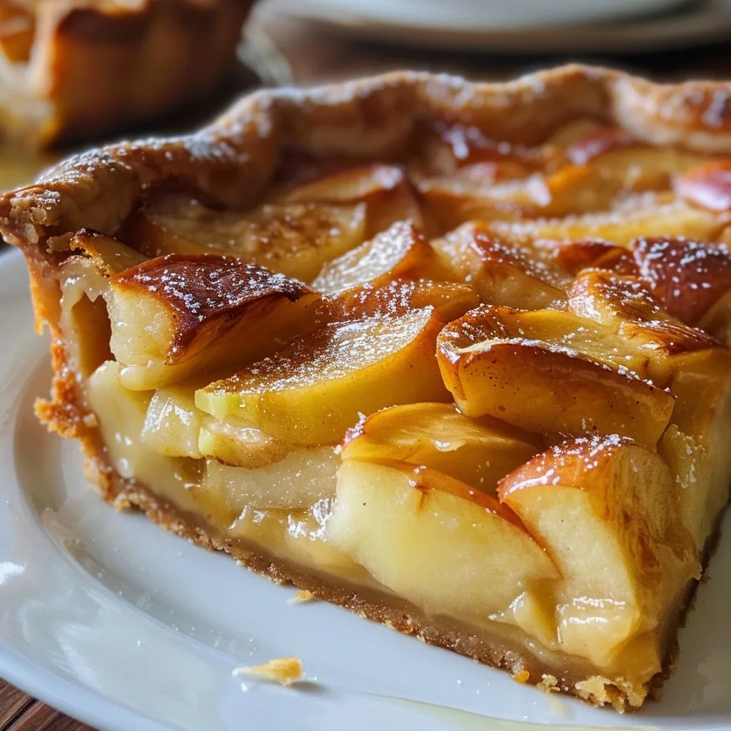 Apple Custard Impossible Pie