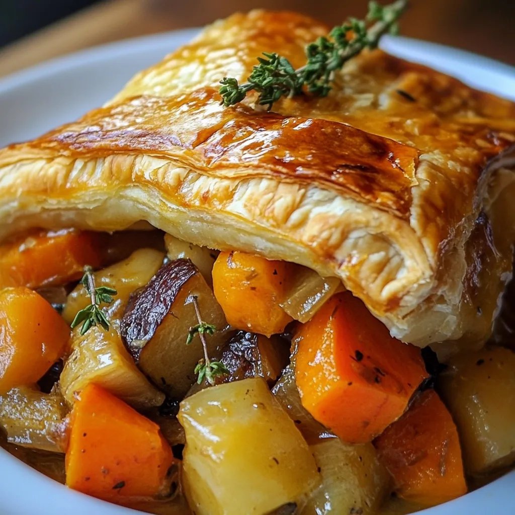 Roasted Autumn Vegetable Pot Pies