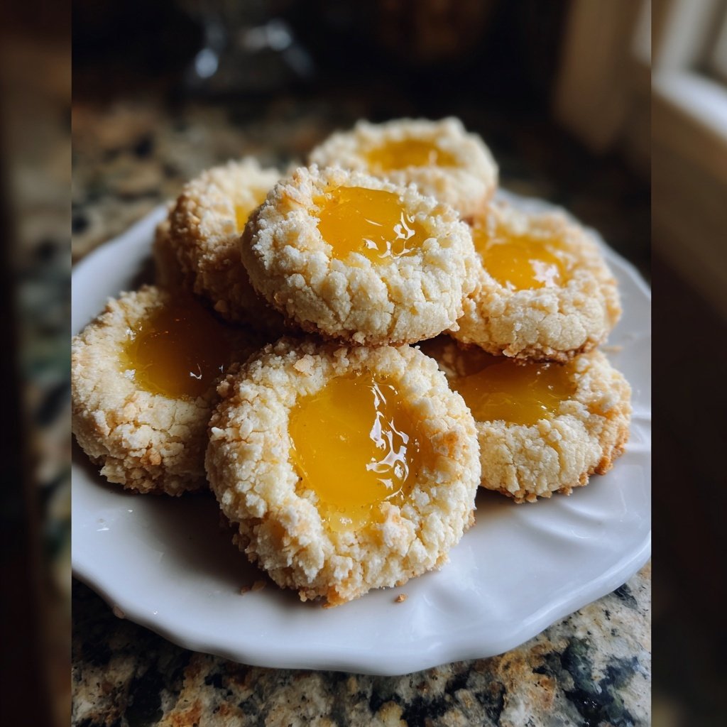 Meyer Lemon Thumbprint Cookies