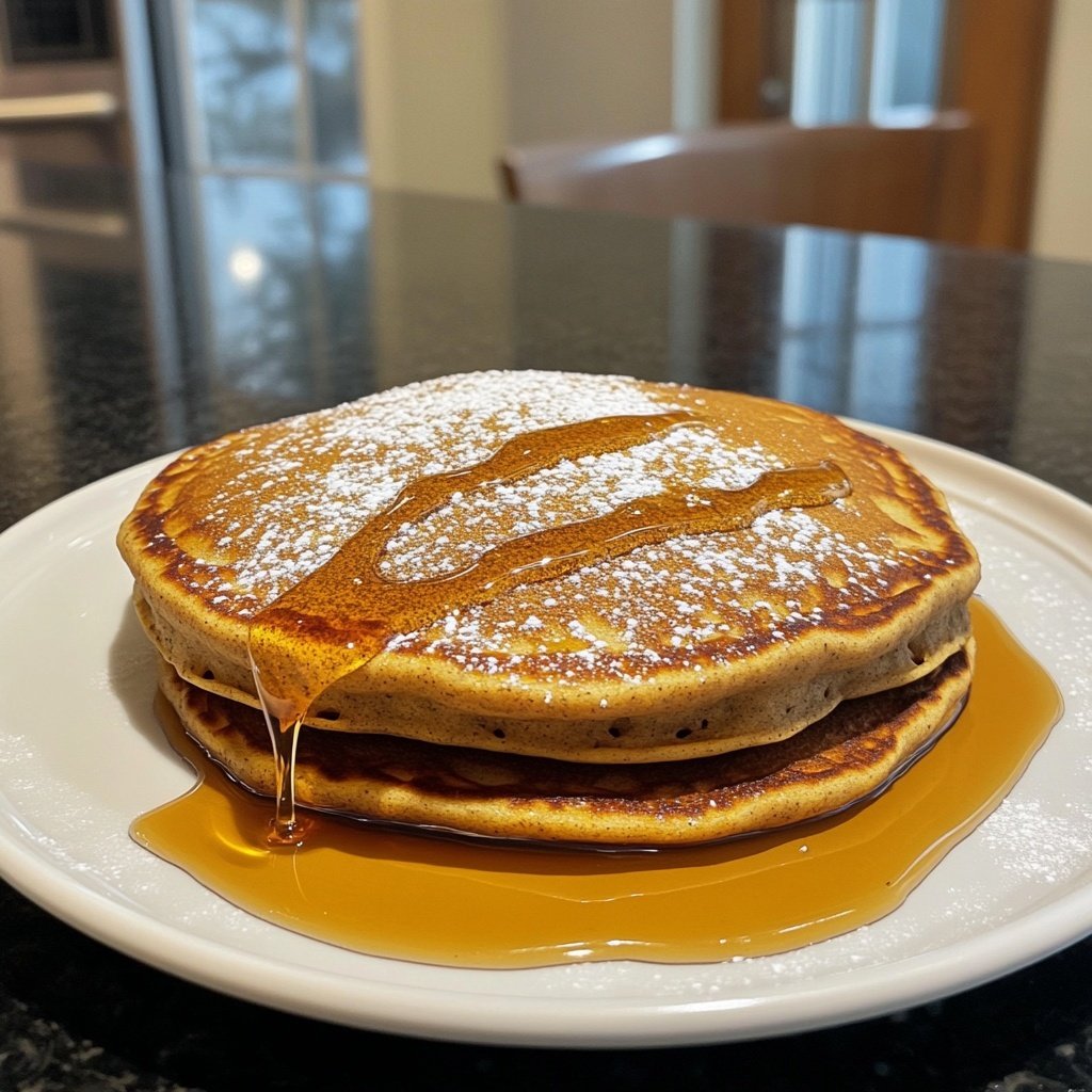 Fluffy Gingerbread Pancakes
