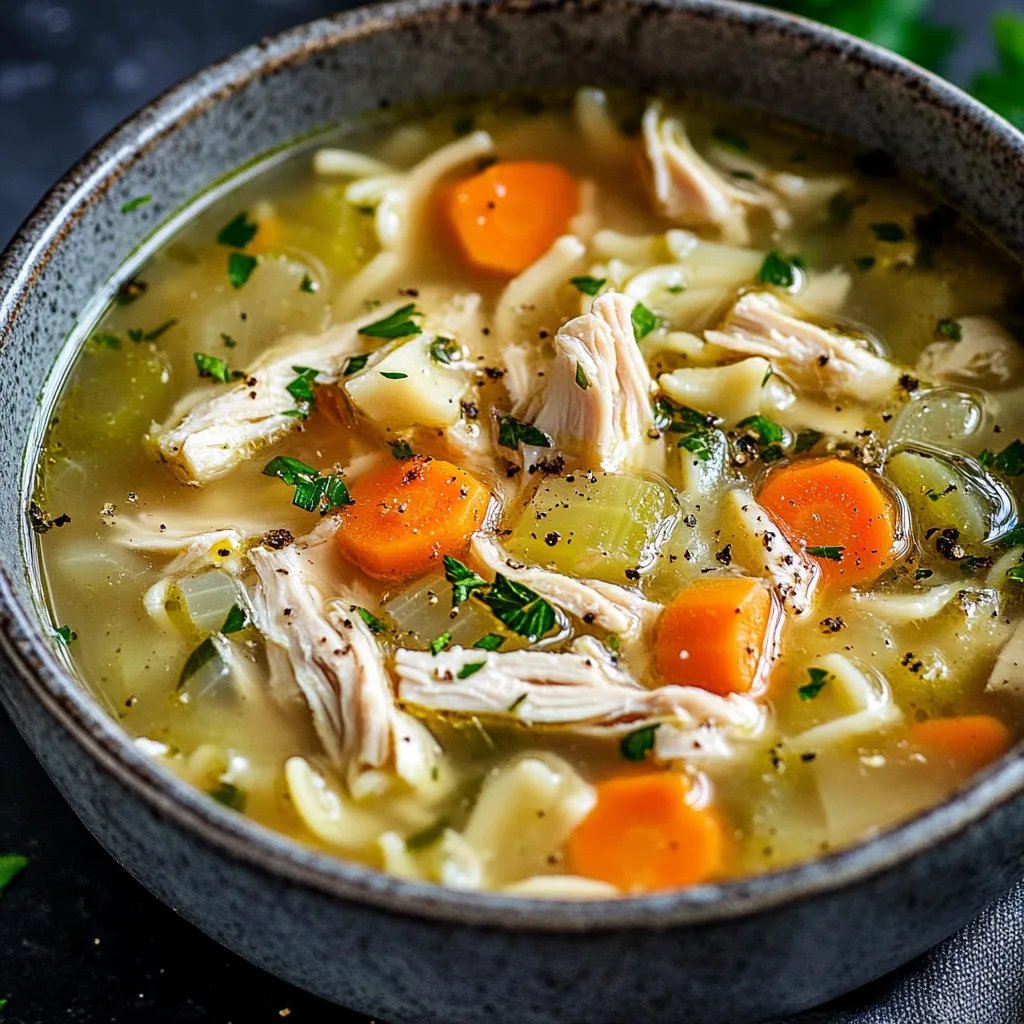 Easy & Comforting Leftover Rotisserie Chicken Noodle Soup