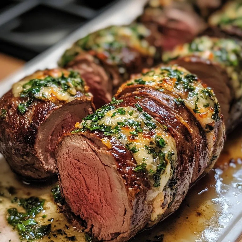 Quick Christmas Stuffed Beef Tenderloin