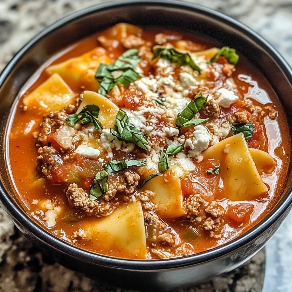 Crockpot Lasagna Soup