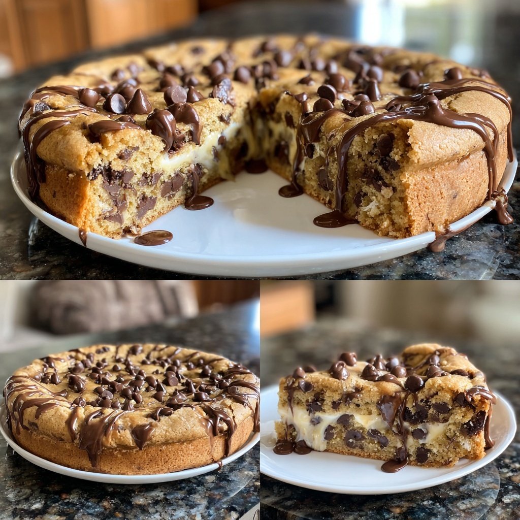 Giant Bakery-Style Chocolate Chip Cookie Cake​