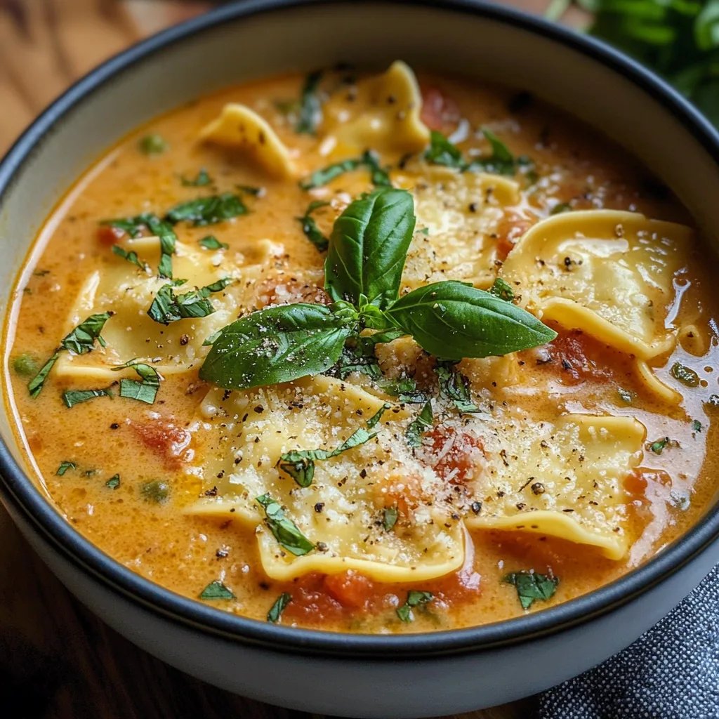 Creamy Vegetarian Lasagna Soup