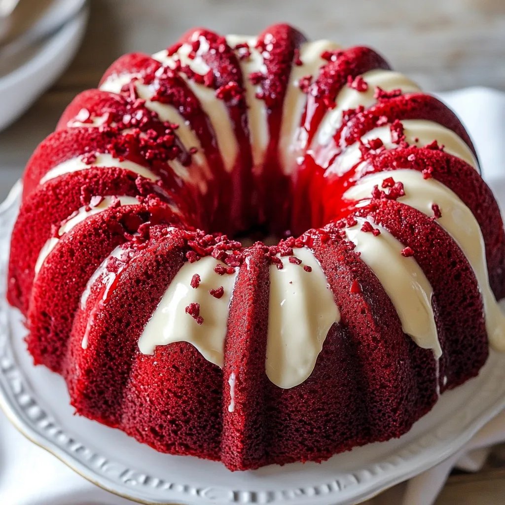 Red Velvet Cream Cheese Bundt Cake
