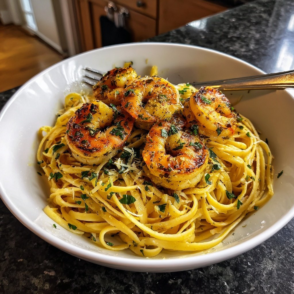 Romantic Shrimp Scampi Dinner