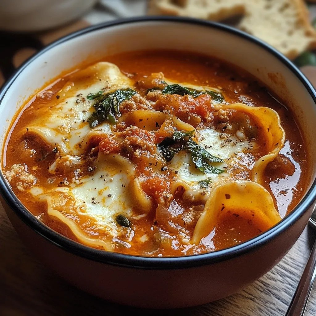 Spicy Lasagna Soup