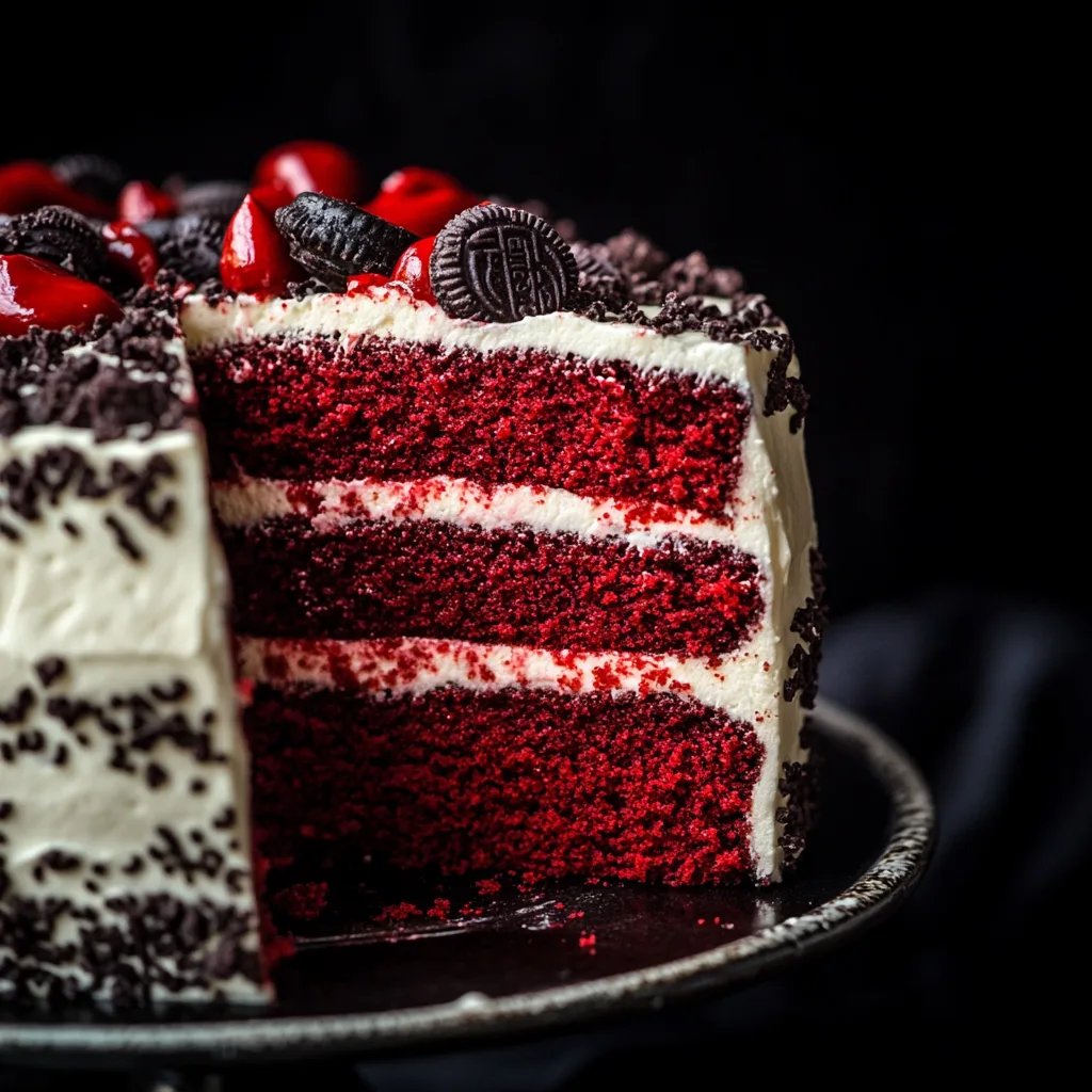Oreo Red Velvet Cake