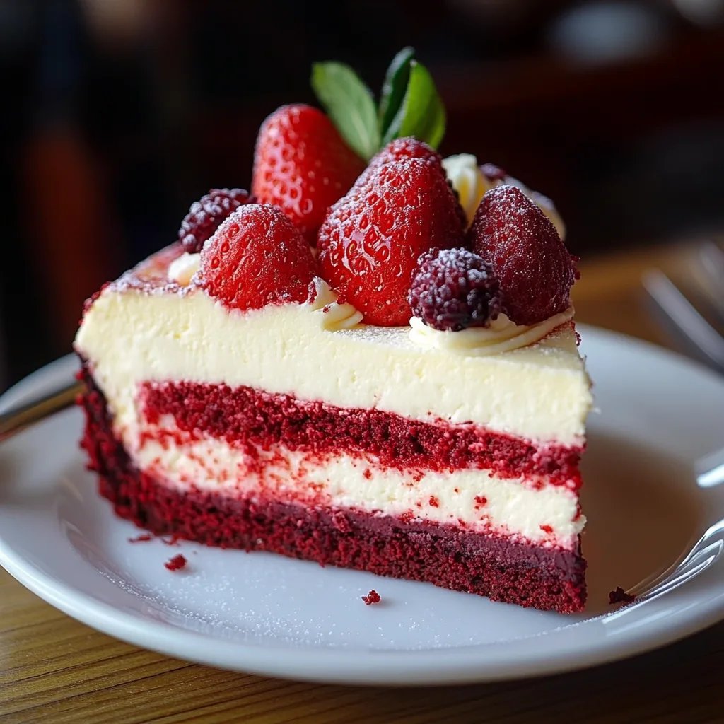 Strawberry Red Velvet Cheesecake