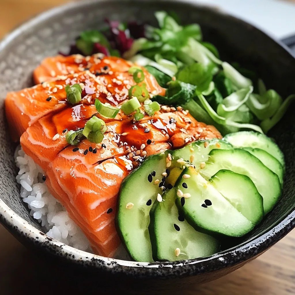 Baked Salmon Sushi Bowl