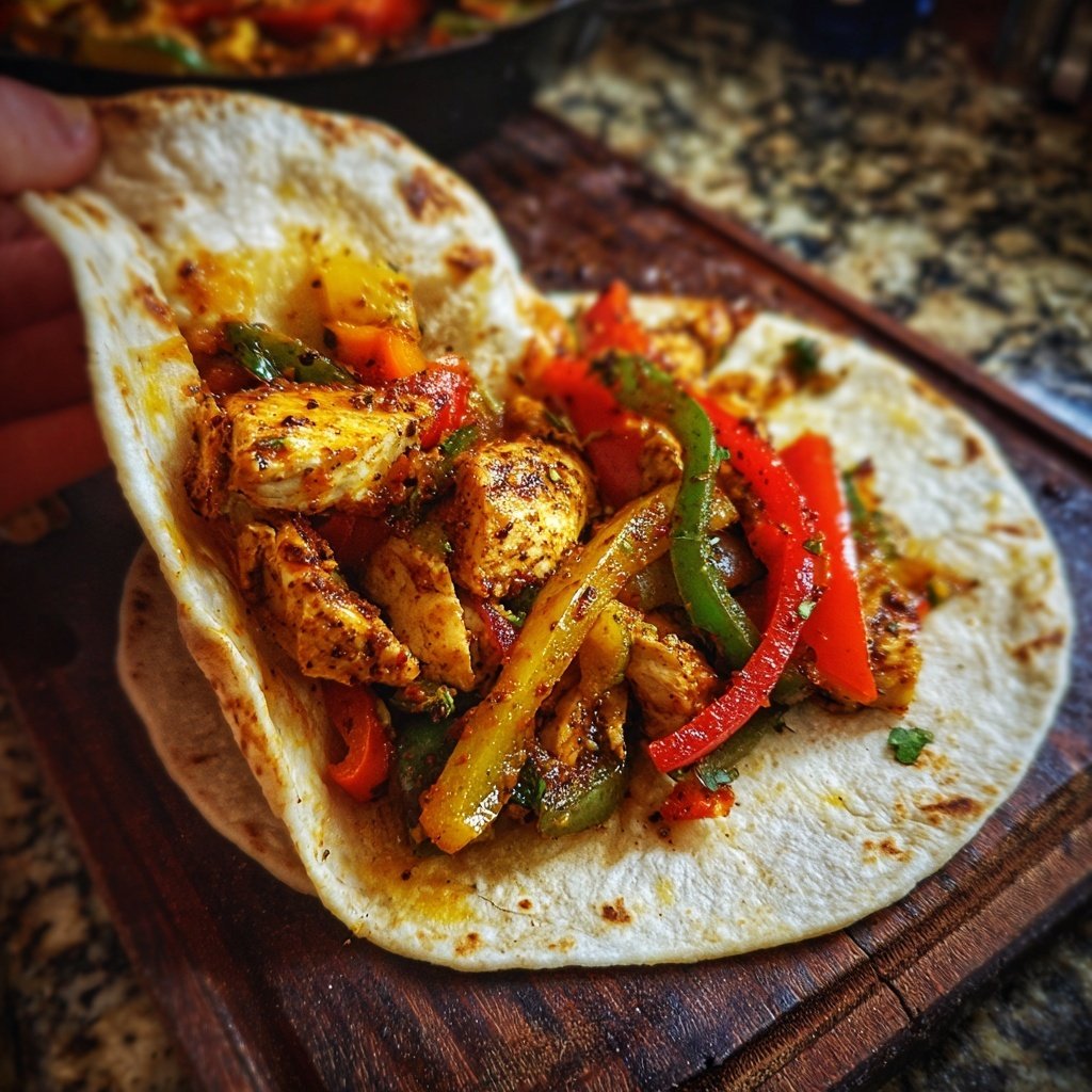 Chicken Fajitas with Peppers