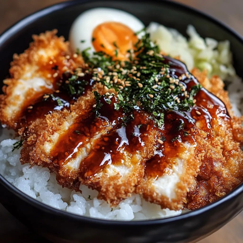 Crispy Japanese Katsu Bowls w/ Tonkatsu Sauce