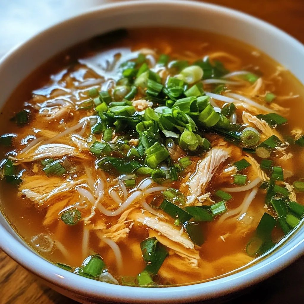 Ginger Garlic Chicken Noodle Soup