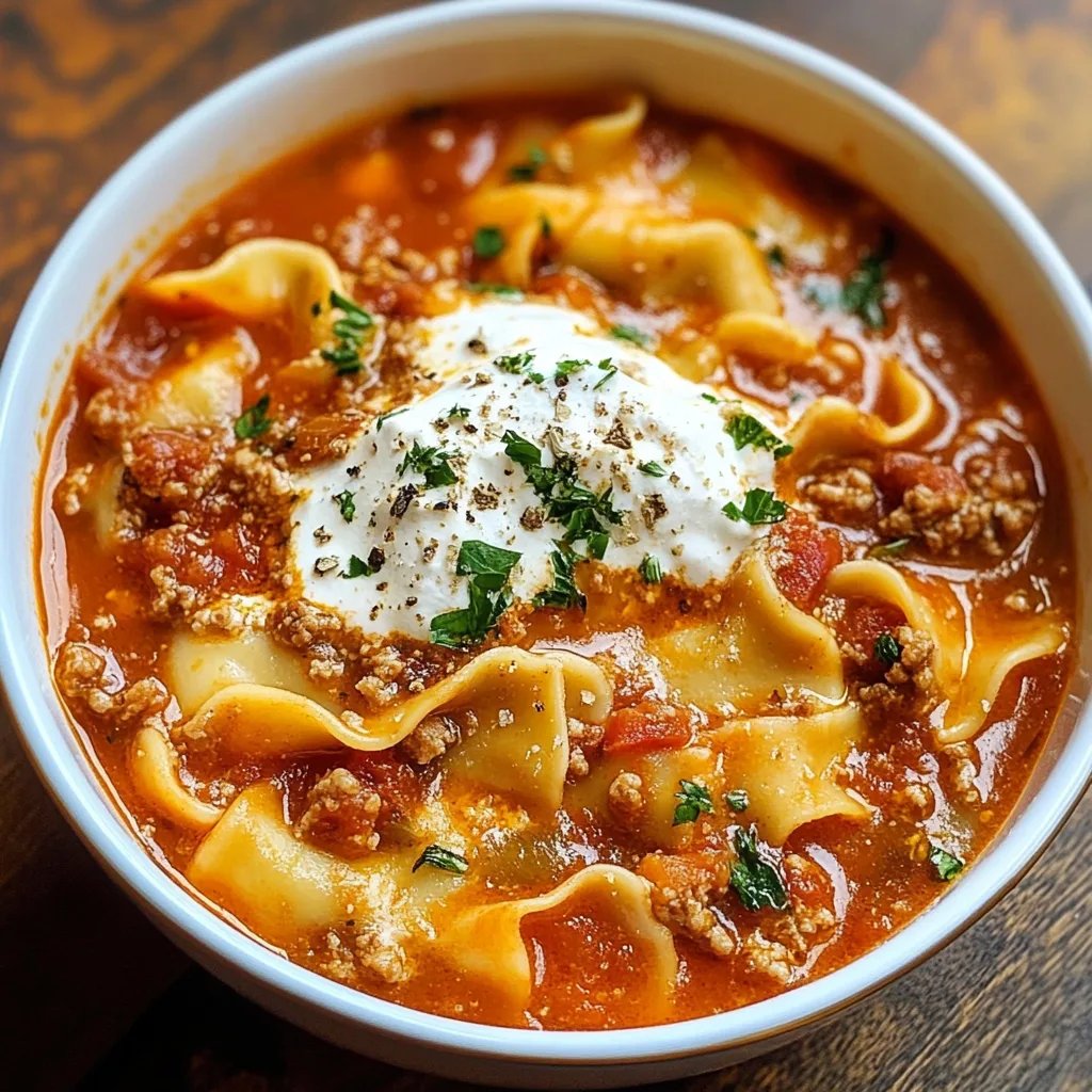 Homemade Lasagna Soup