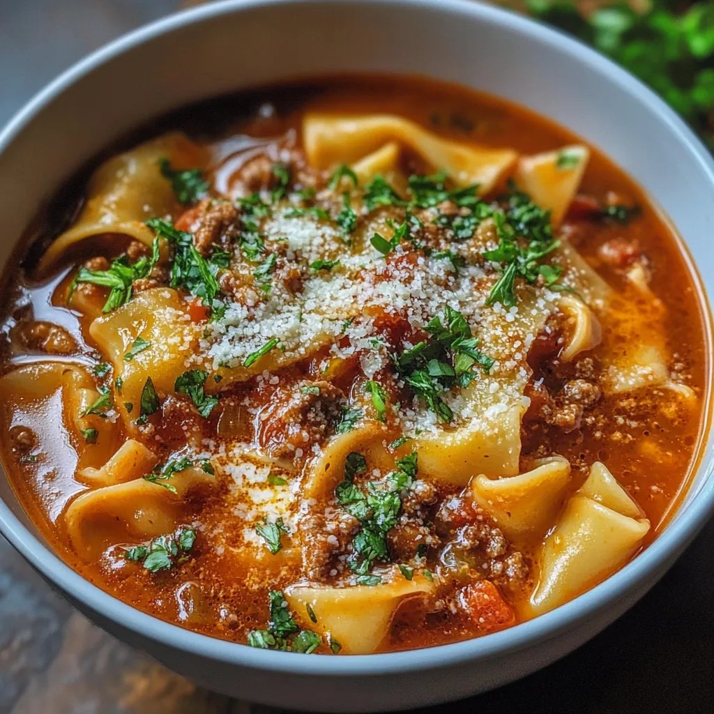 Easy TikTok Lasagna Soup