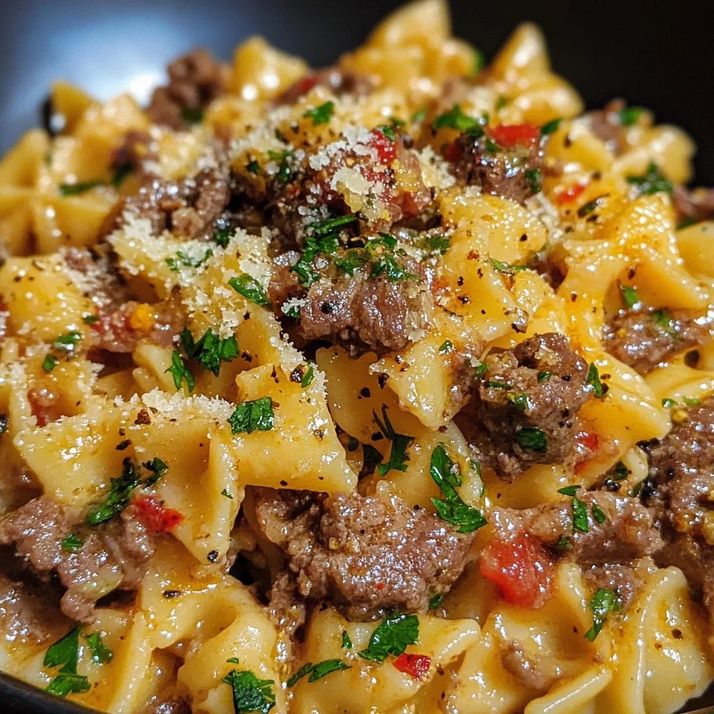 Garlic Butter Bowtie Pasta with Beef Perfection: An Incredible Ultimate Recipe