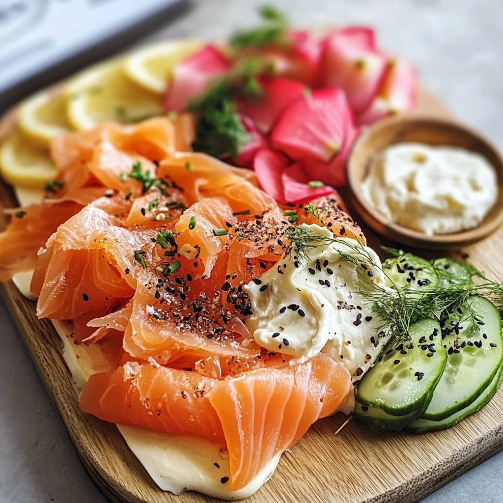 Smoked Salmon & Cream Cheese Board