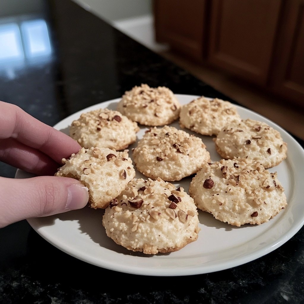 Nutty Hazelnut Macaroon Cookies
