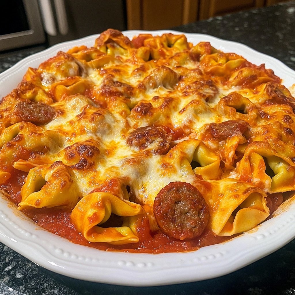 Baked Tortellini with Sausage