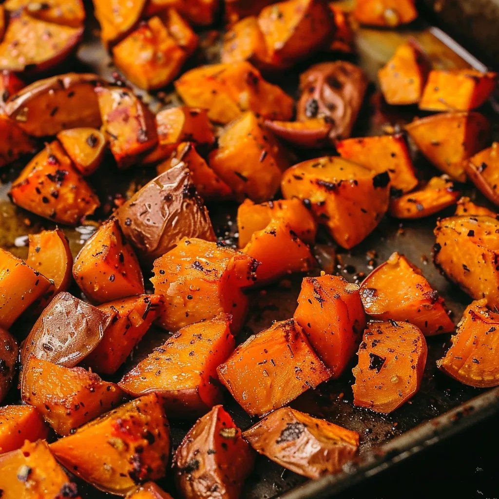 Savory Roasted Sweet Potatoes