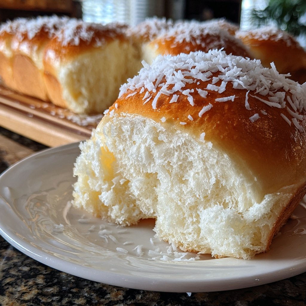 Hawaiian Sweet Bread with Coconut