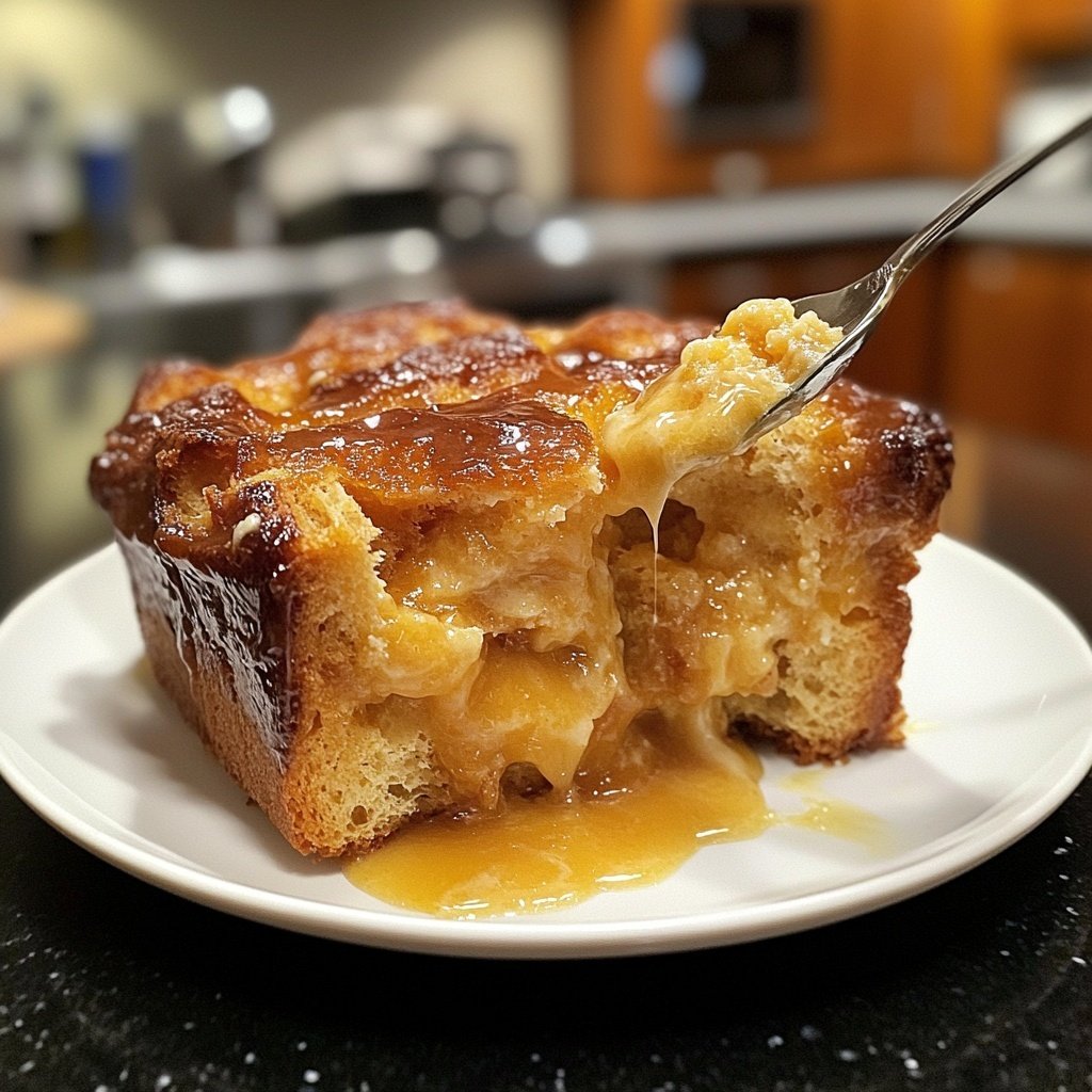 Bread Pudding with Butter Rum Sauce