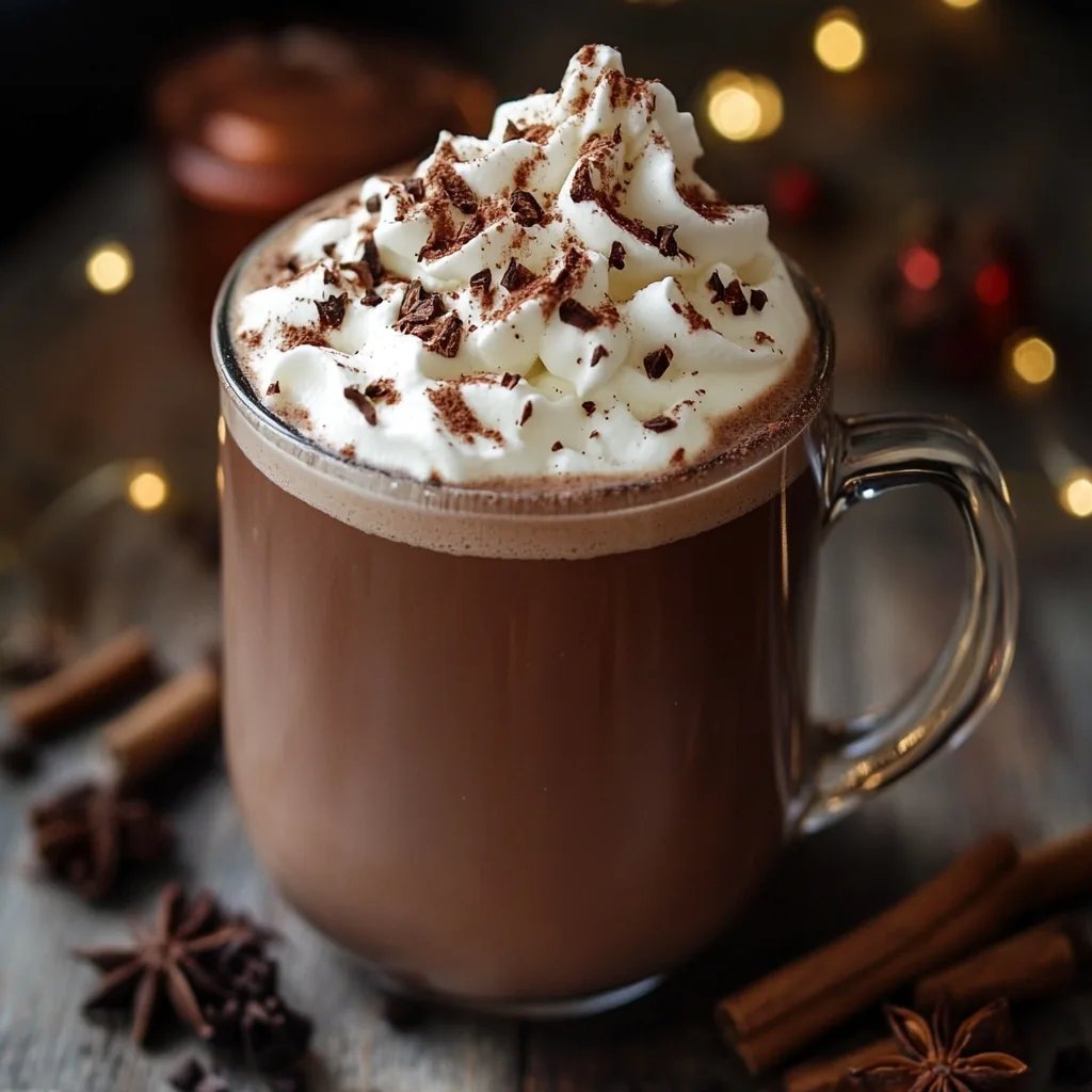 White Pepper & Nutmeg Spiced Hot Chocolate