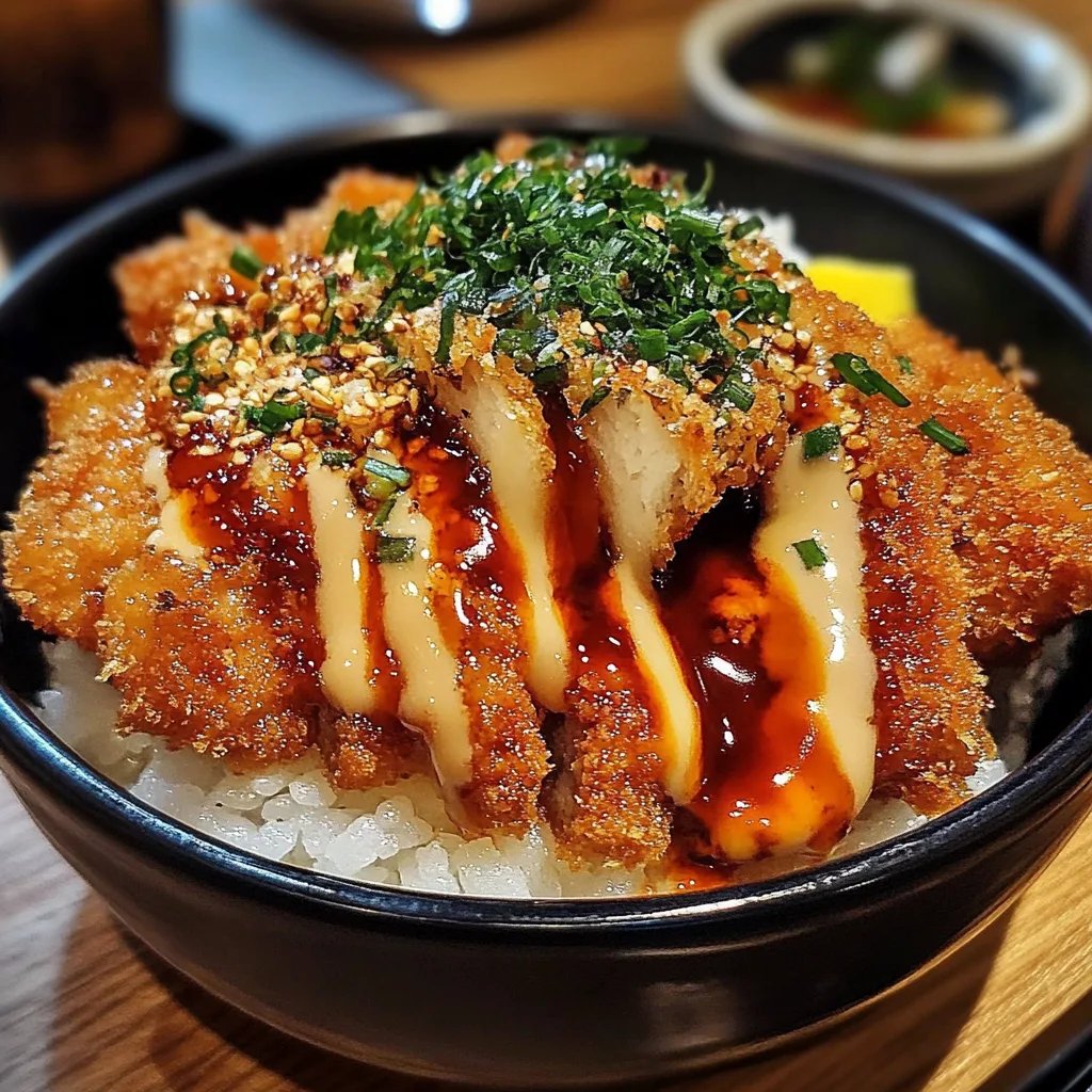 Japanese Katsu Bowls with Tonkatsu Sauce