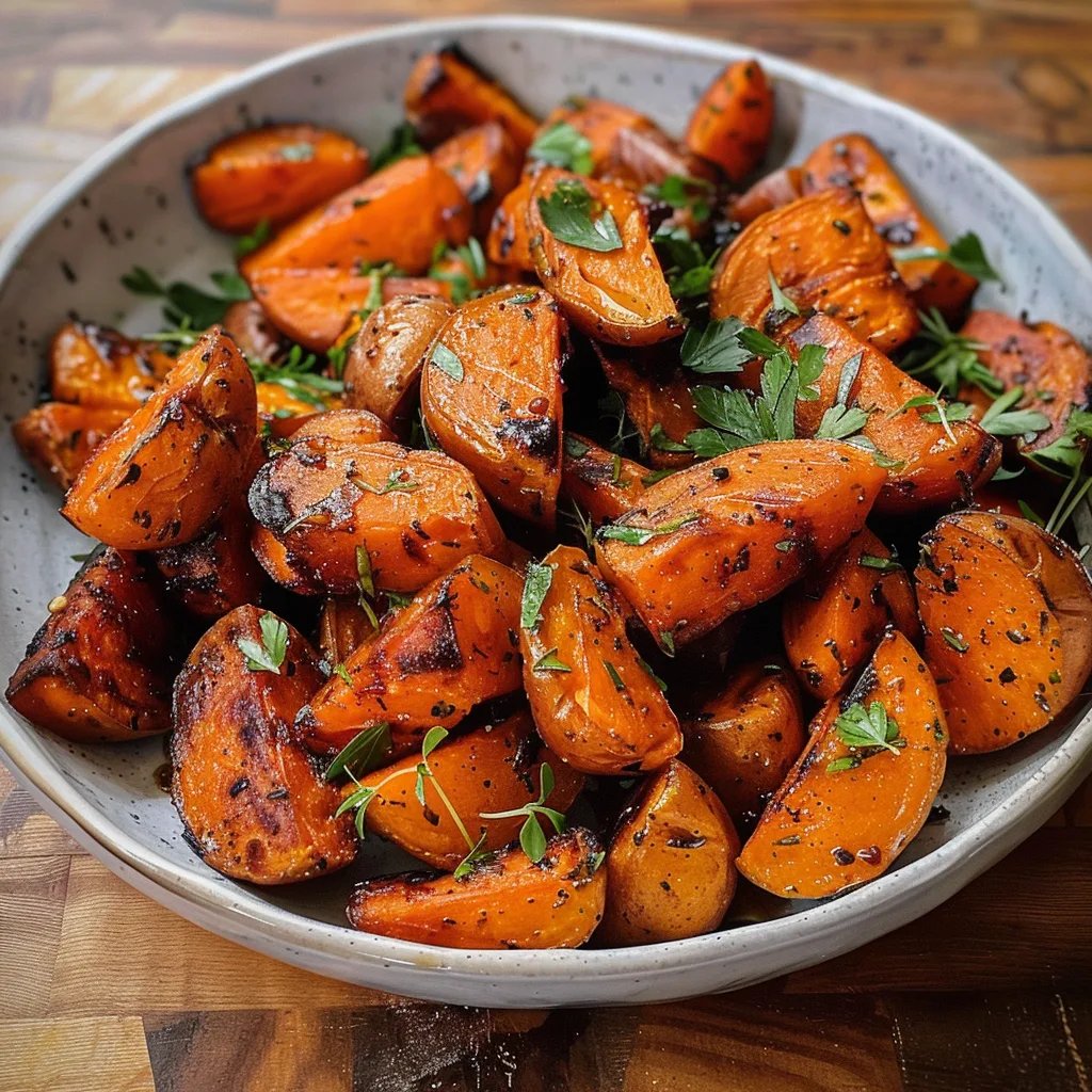 Roasted Sweet Potatoes & Carrots