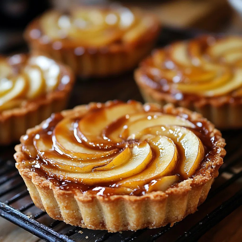 Salted Caramel Apple Tarts