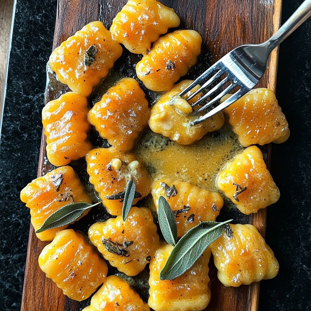 Butternut Squash Gnocchi with Sage Butter Sauce