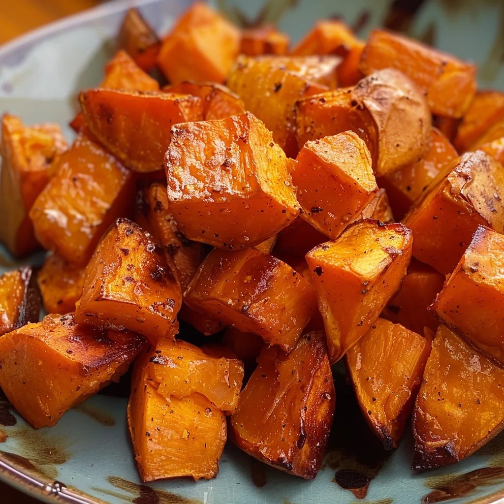Maple Cinnamon Roasted Sweet Potatoes