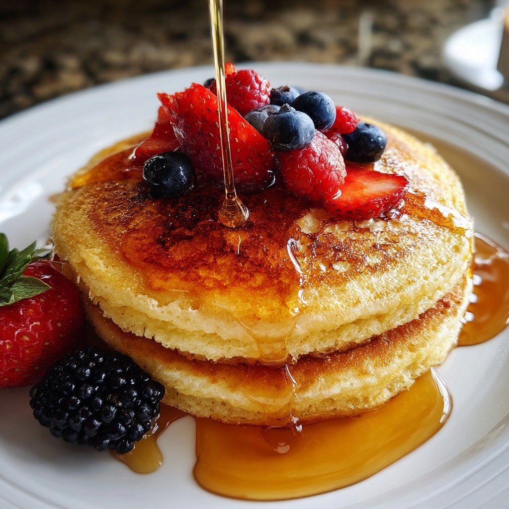 Gluten-Free Ricotta Pancakes with Almond Flour​