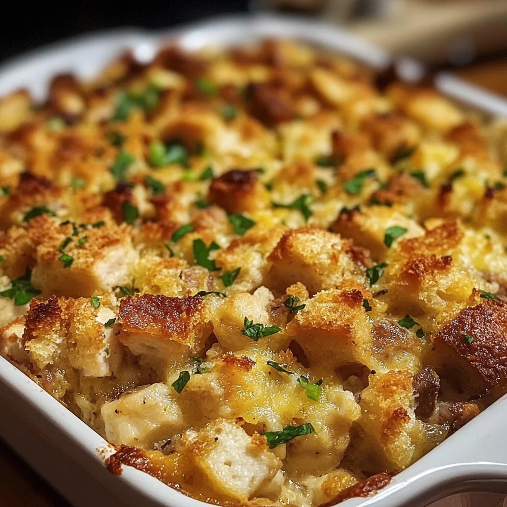 Dolly's Chicken and Stuffing Casserole
