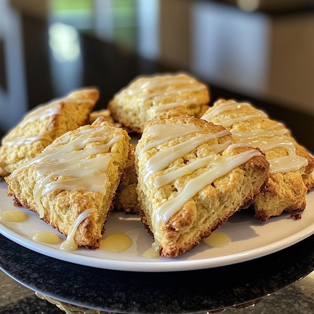 Meyer Lemon Ginger Scones