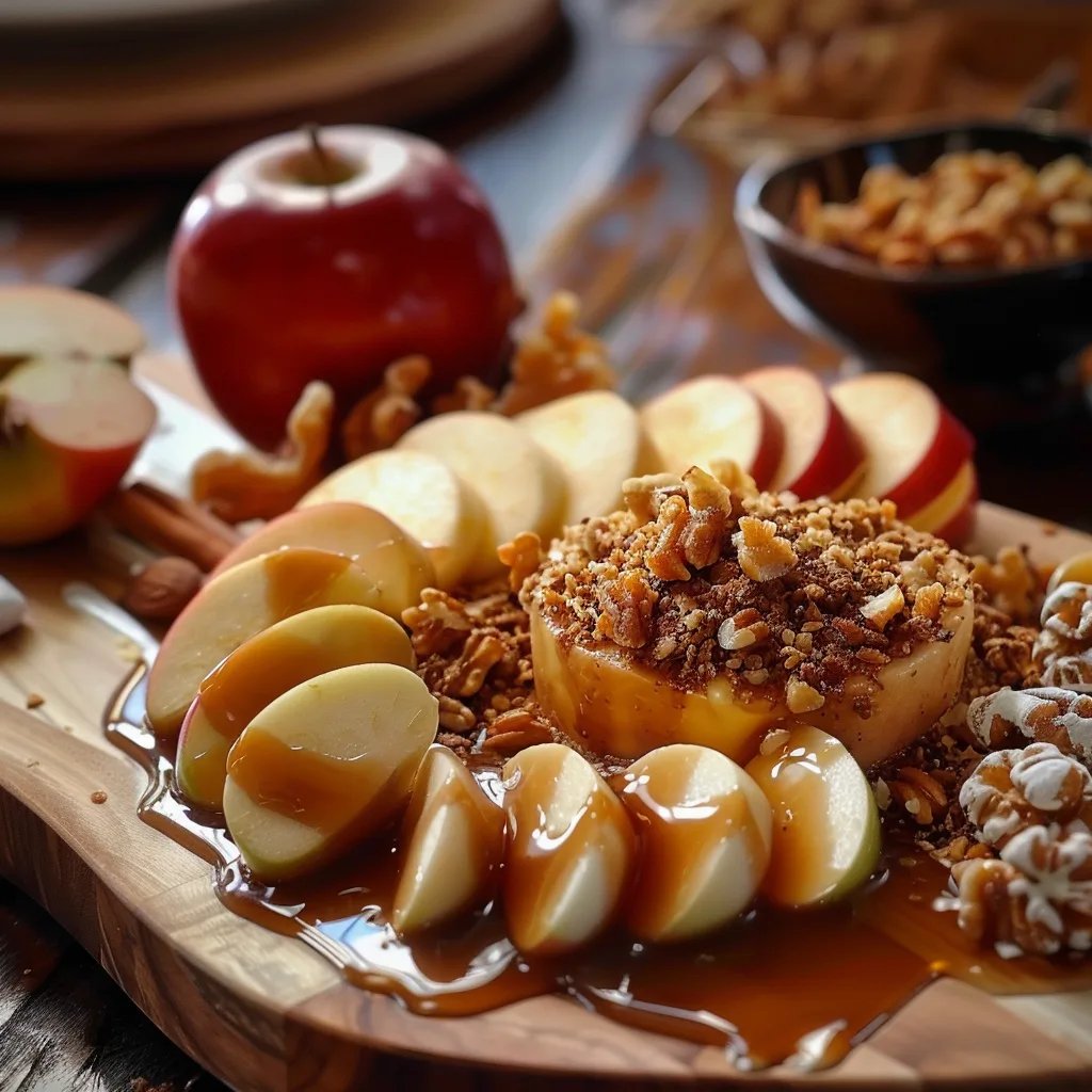 Sweet Caramel Apple Dessert Board