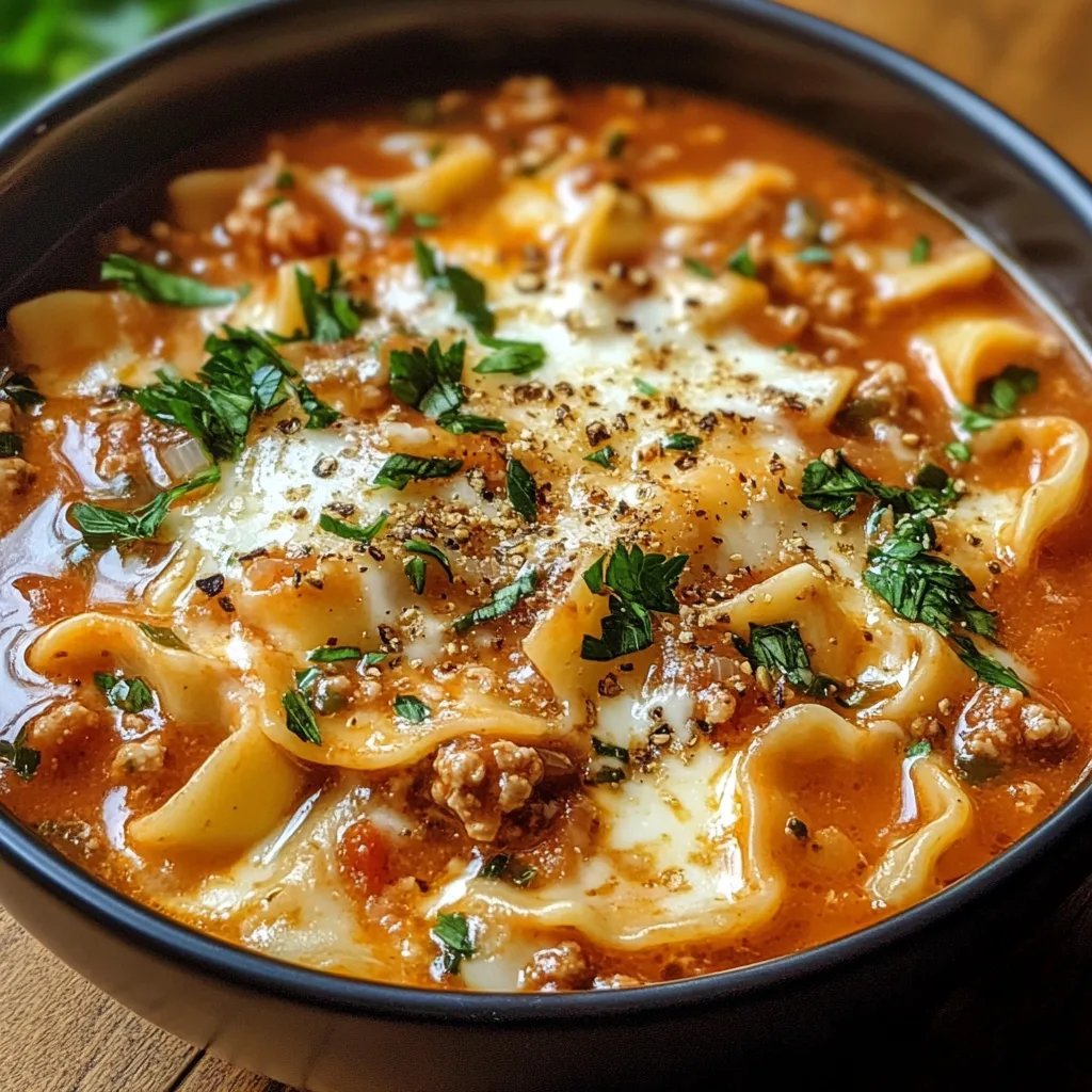 Easy Lasagna Soup Recipe