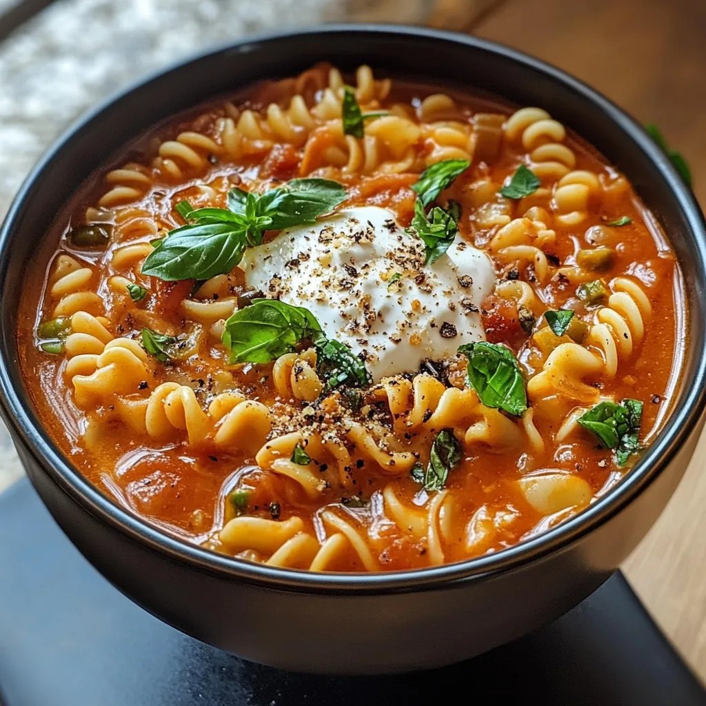 Cozy Vegetarian Lasagna Soup