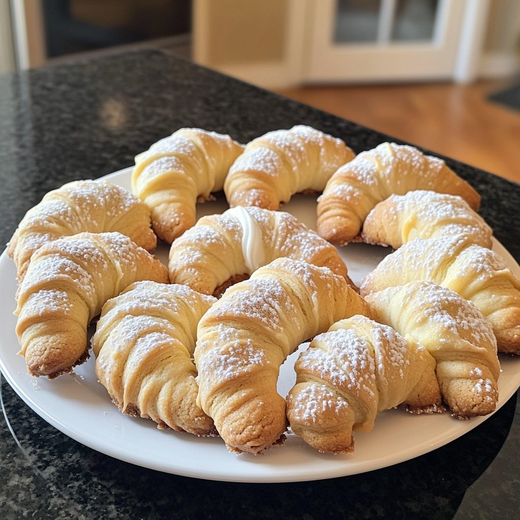 Buttery Vanilla Crescent Cookies