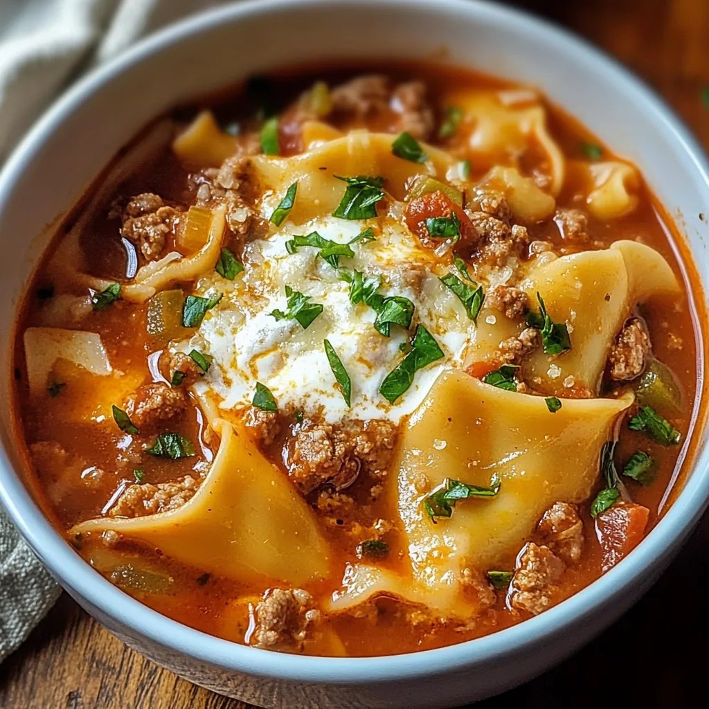 Homemade Lasagna Soup