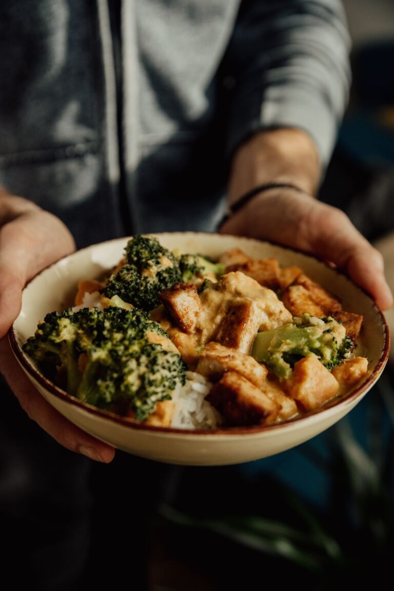 Vegan Chicken Broccoli Alfredo